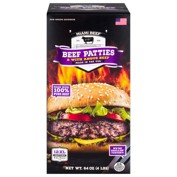 Save on Miami Beef with Angus Beef Patties Order Online Delivery MARTIN'S