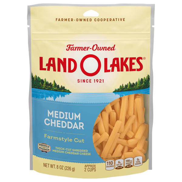 Save on Land O Lakes Medium Cheddar Cheese Farmstyle Cut Order Online