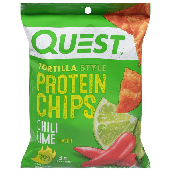 Save on Quest Gluten Free Chili Lime 20g Tortilla Style Protein Chips