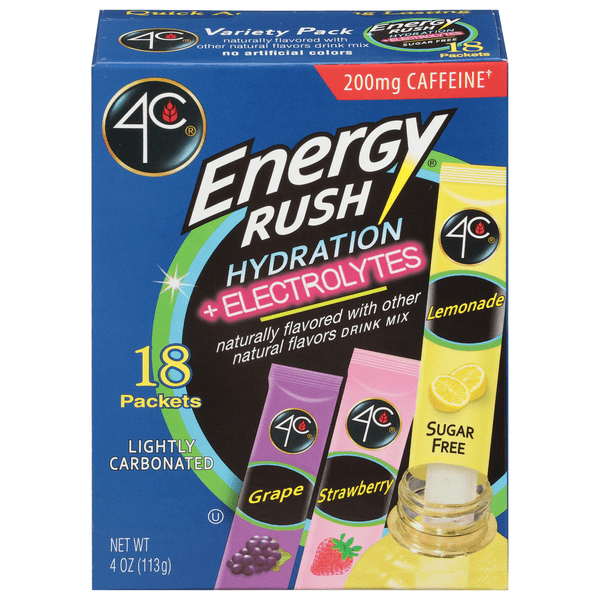Save on 4C Energy Rush Hydration/Electrolyte Variety Pack Drink Mix