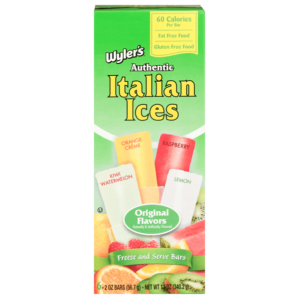Save on Wyler's Authentic Italian Ices Bars Original Flavors Gluten