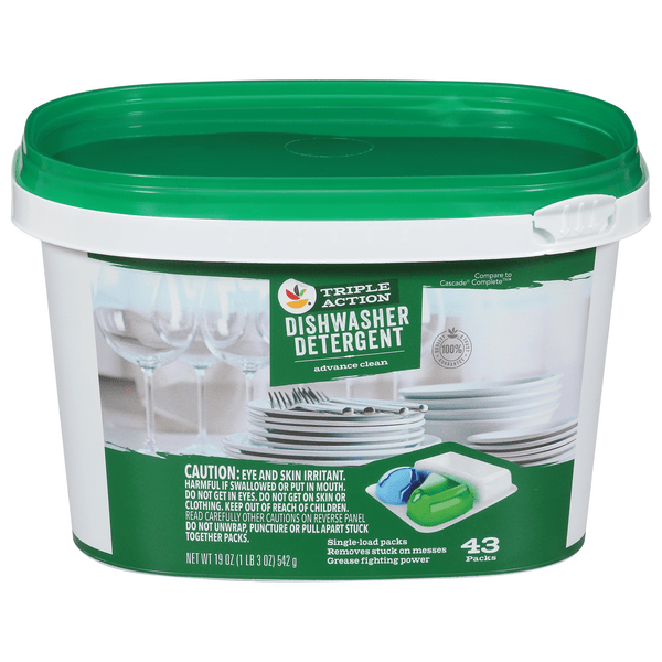 Save on Giant Triple Action Advance Clean Dishwasher Detergent Packs