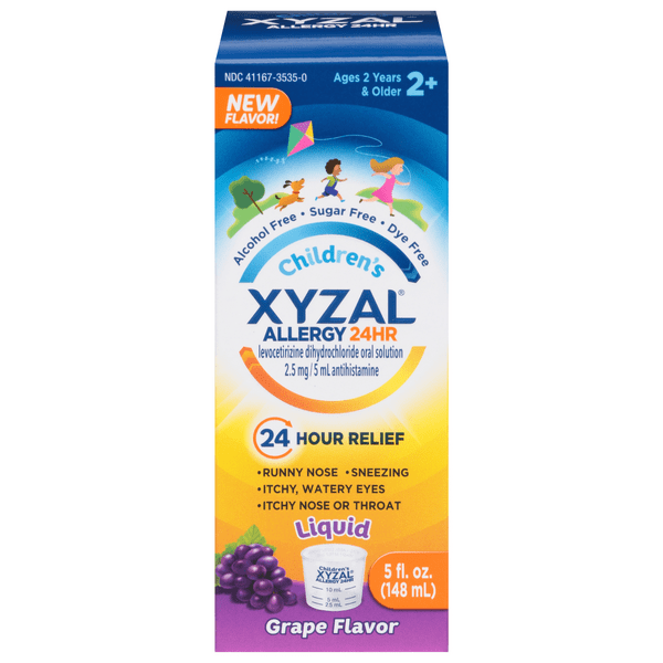 Save on XYZAL Children's Allergy Relief 24 HR Liquid Grape Order Online