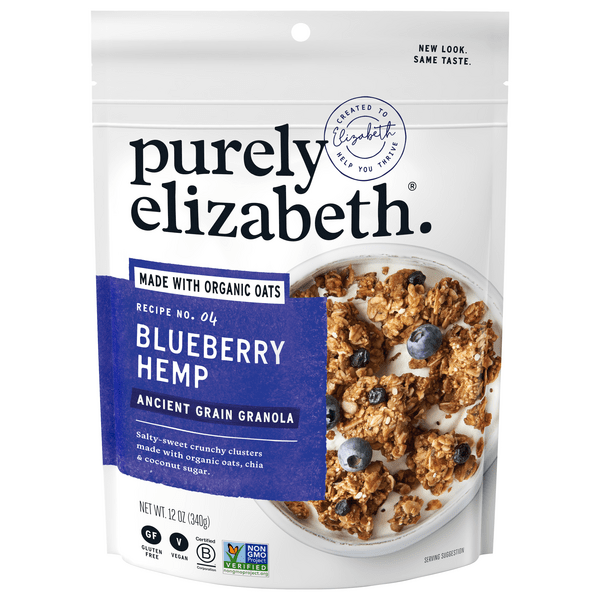 Save on Purely Elizabeth Ancient Grain Granola Blueberry Hemp Gluten