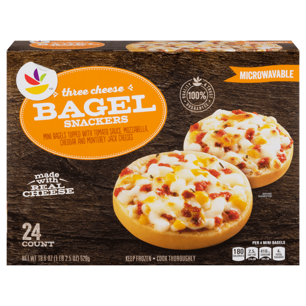 Save on Stop & Shop Bagel Bites Pizza Snacks Three Cheese 24 ct Order
