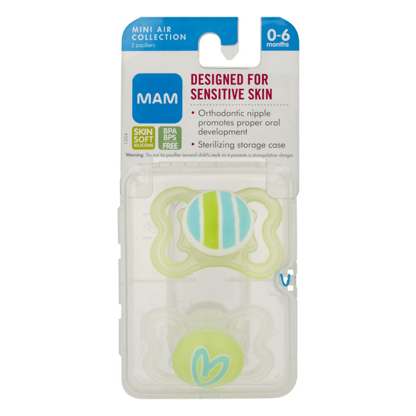 Save on MAM Mini Air Collection Pacifier 06 months BPA BPS Free Order Online Delivery Giant