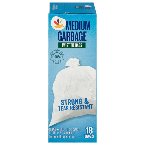 Save on Stop & Shop Medium Garbage Twist Tie Bags 8 Gallon Order Online