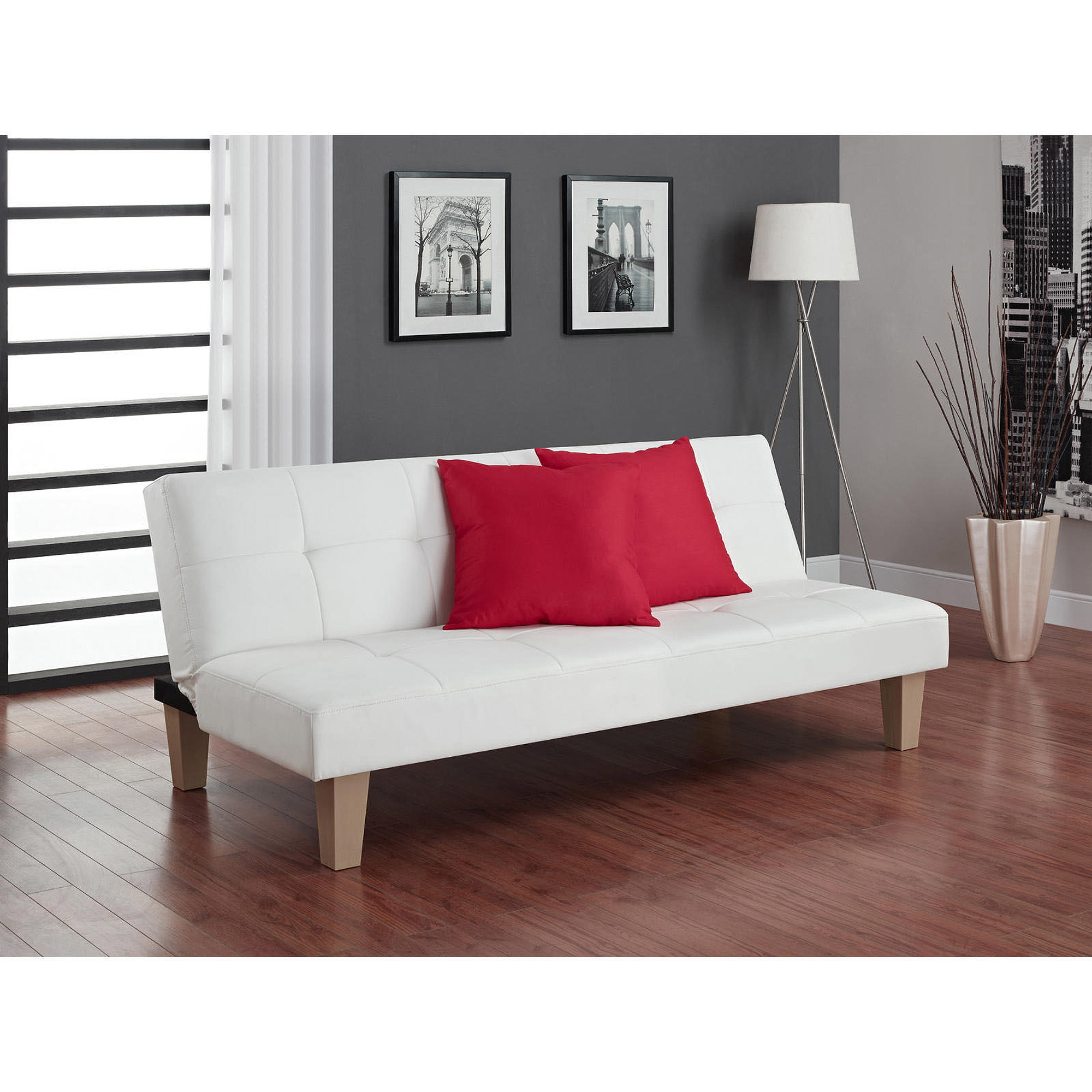 Lynda Futons Aria Futon Sofa Bed, White