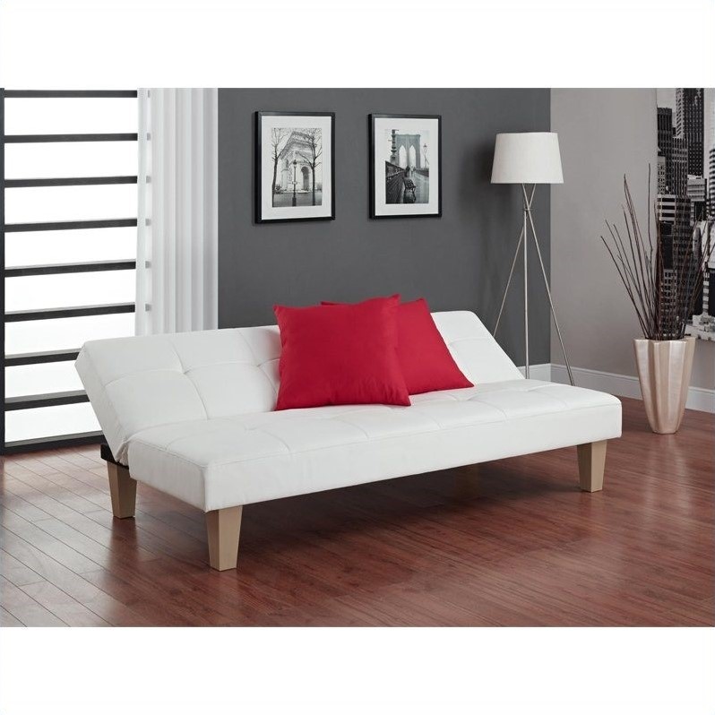 Lynda Futons Aria Futon Sofa Bed, White
