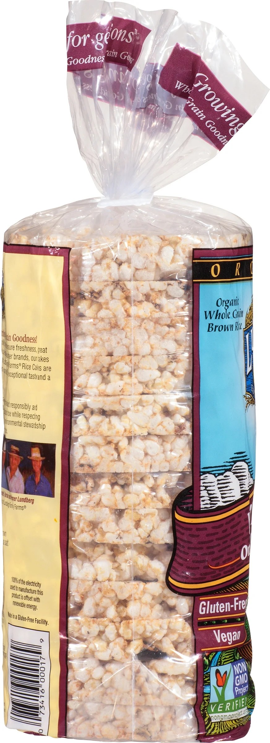 Lundberg Wild Cakes Rice Organic Rice Lightly Salted 8.5 OZ