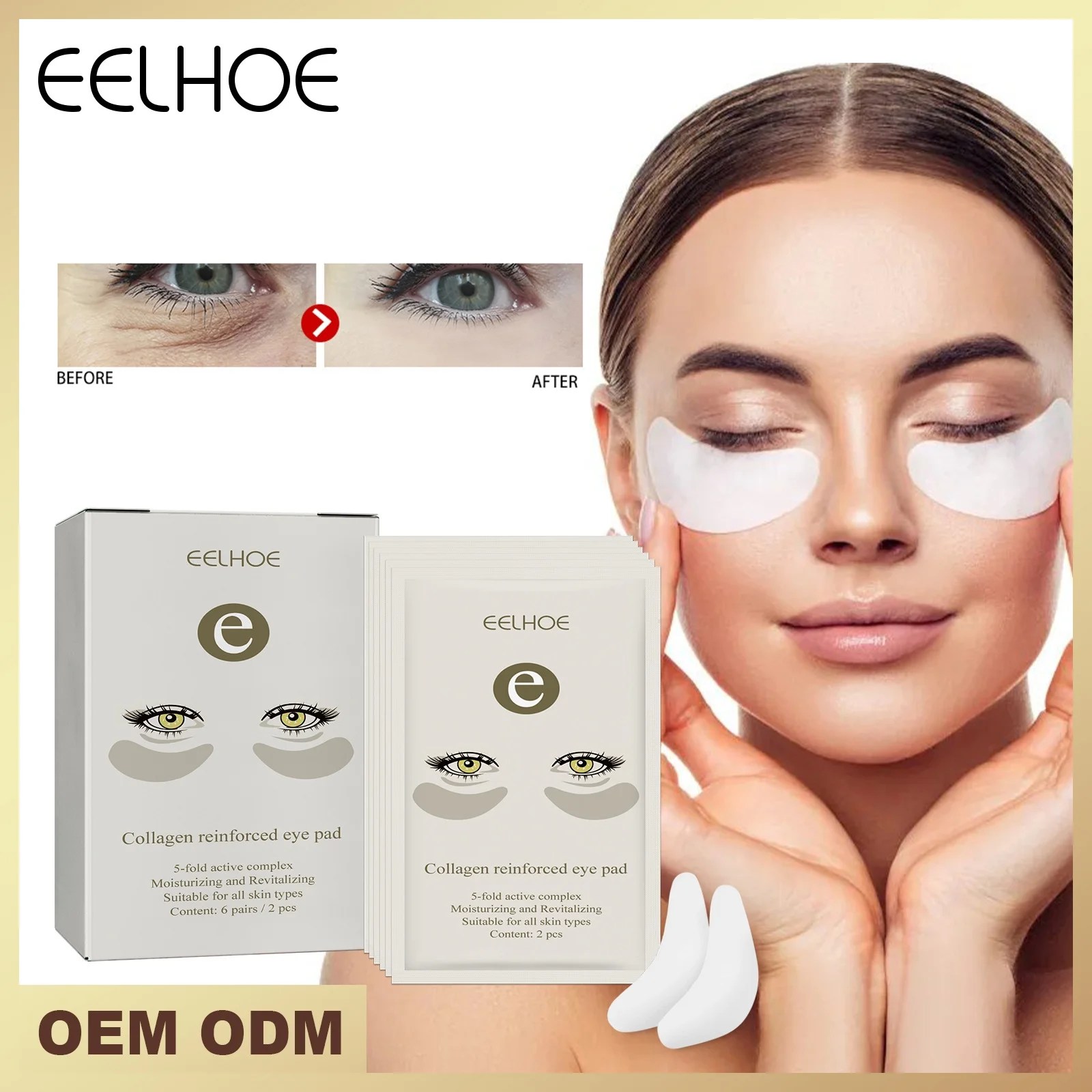 Collagen Eye Pads with 18 Highlight Active Ingredients Eye Pads with