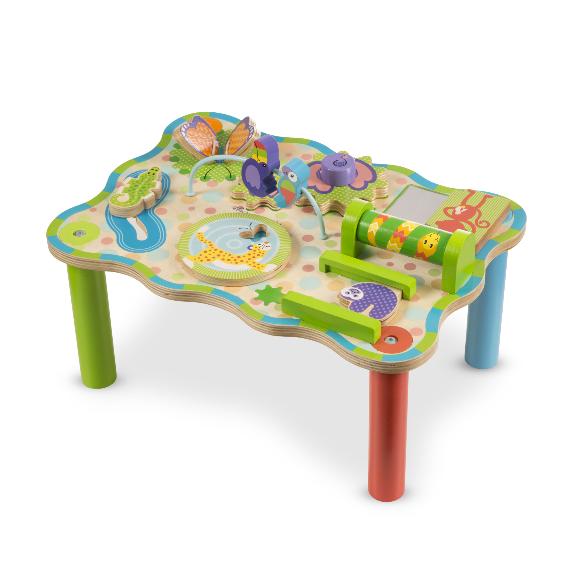 Melissa & Doug First Play Children?s Jungle Wooden Activity Table for