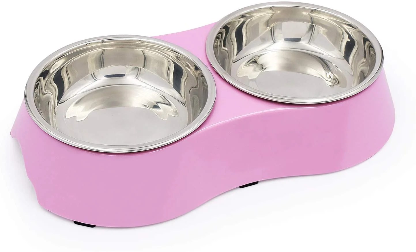 Barka Ave Stainless Steel Pet Bowl,Double Small Dog Bowl with NonSkid