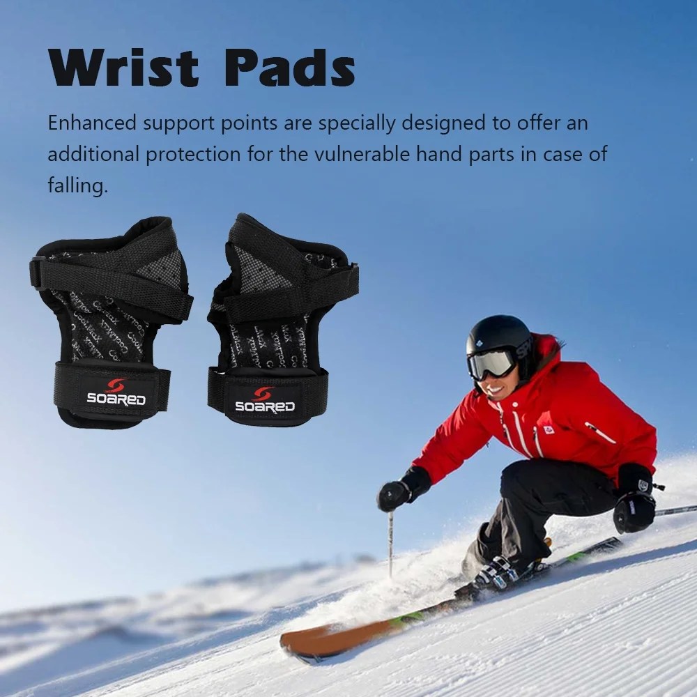 Soared Wrist Guards Wrist Pads Protective Gear Hand Pads for Snowboard
