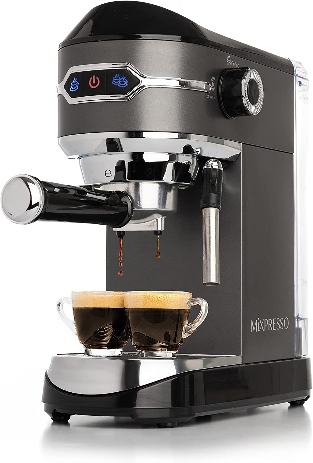 Mixpresso Espresso Maker, 15 Bar Espresso Machine With Milk Frother