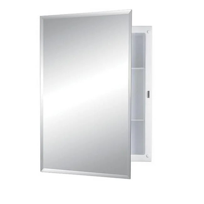 Jensen 868M22XWHZ 16 x 22 in. Bevel Mirror Medicine Walmart