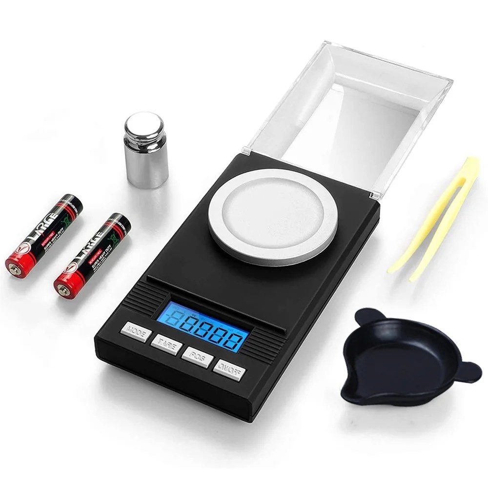 Digital Milligram Pocket Scales 0.001g x 50g, Electronic Weighing