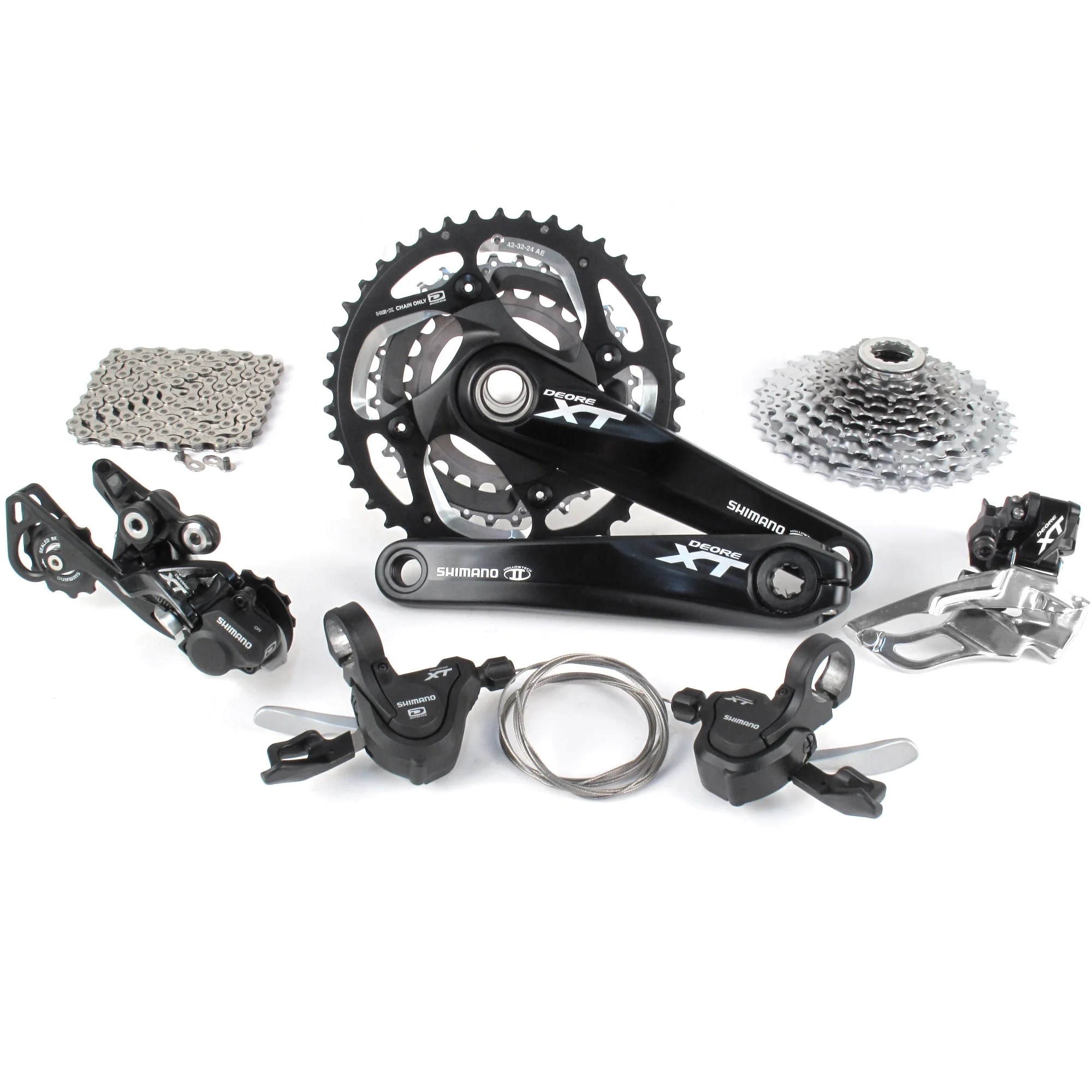 Shimano Deore XT Drivetrain 175mm Groupset // FDM781 34.9mm RDM786 FC