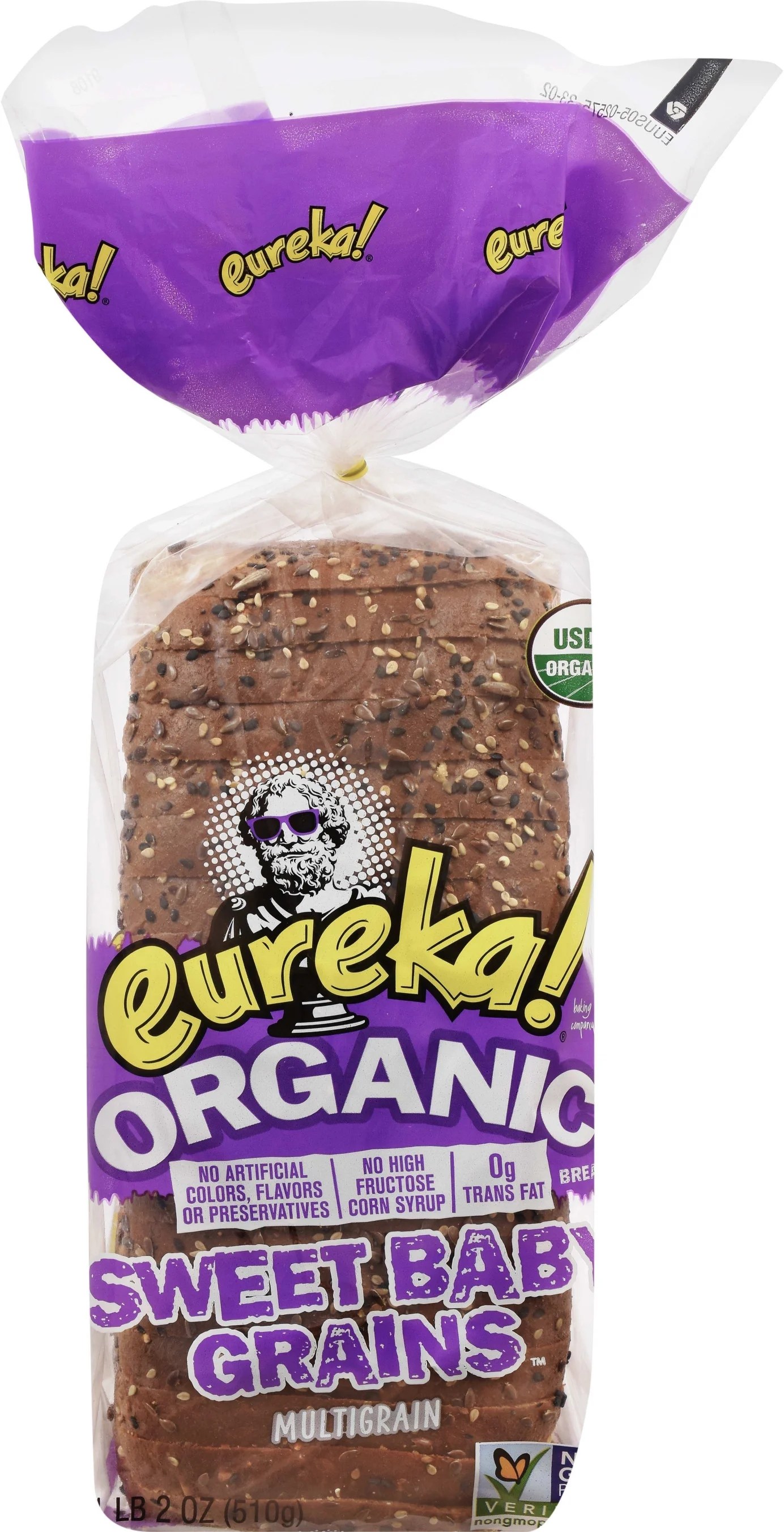 Eureka! Organic Sweet Baby Grains Multigrain Bread, 18 oz