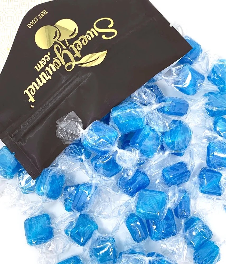 SweetGourmet Ice Blue Mint Squares Peppermint Bulk Hard Candy