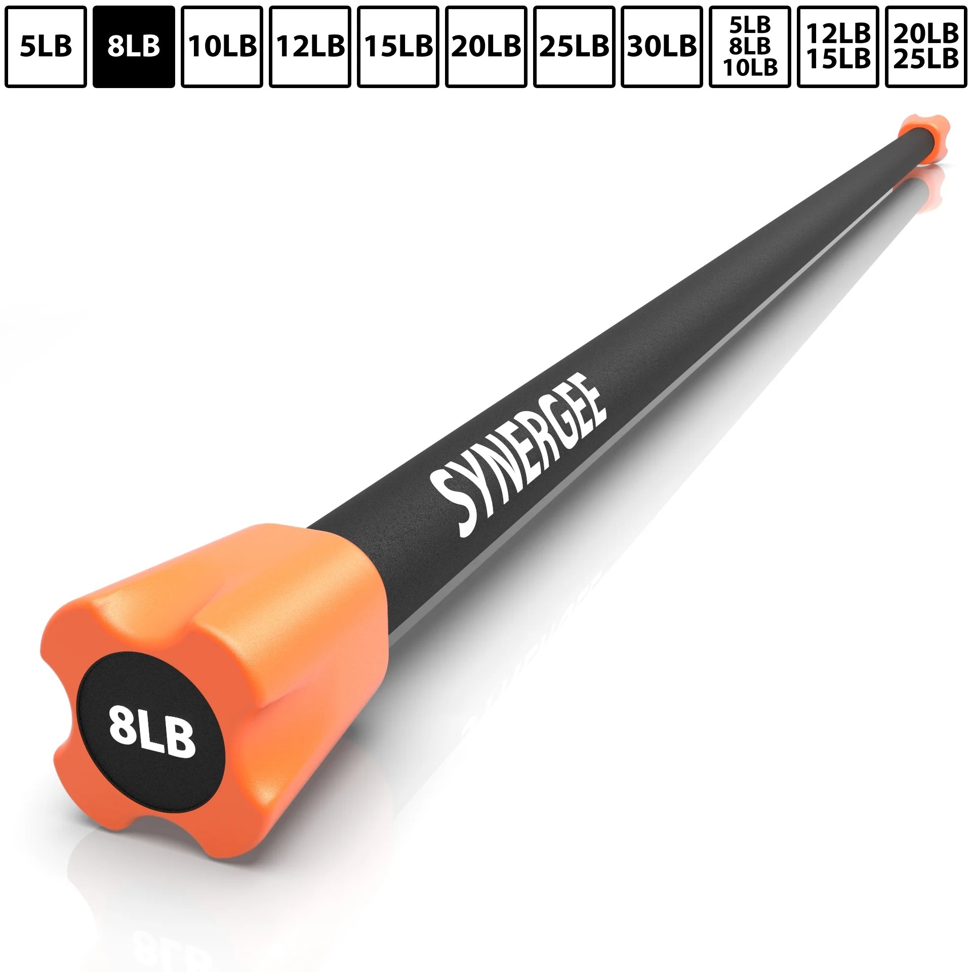 Synergee Workout Bar Combo Set Multiple Weights Padded Synergee Workout Bar Combo Set Multiple Weights Padded