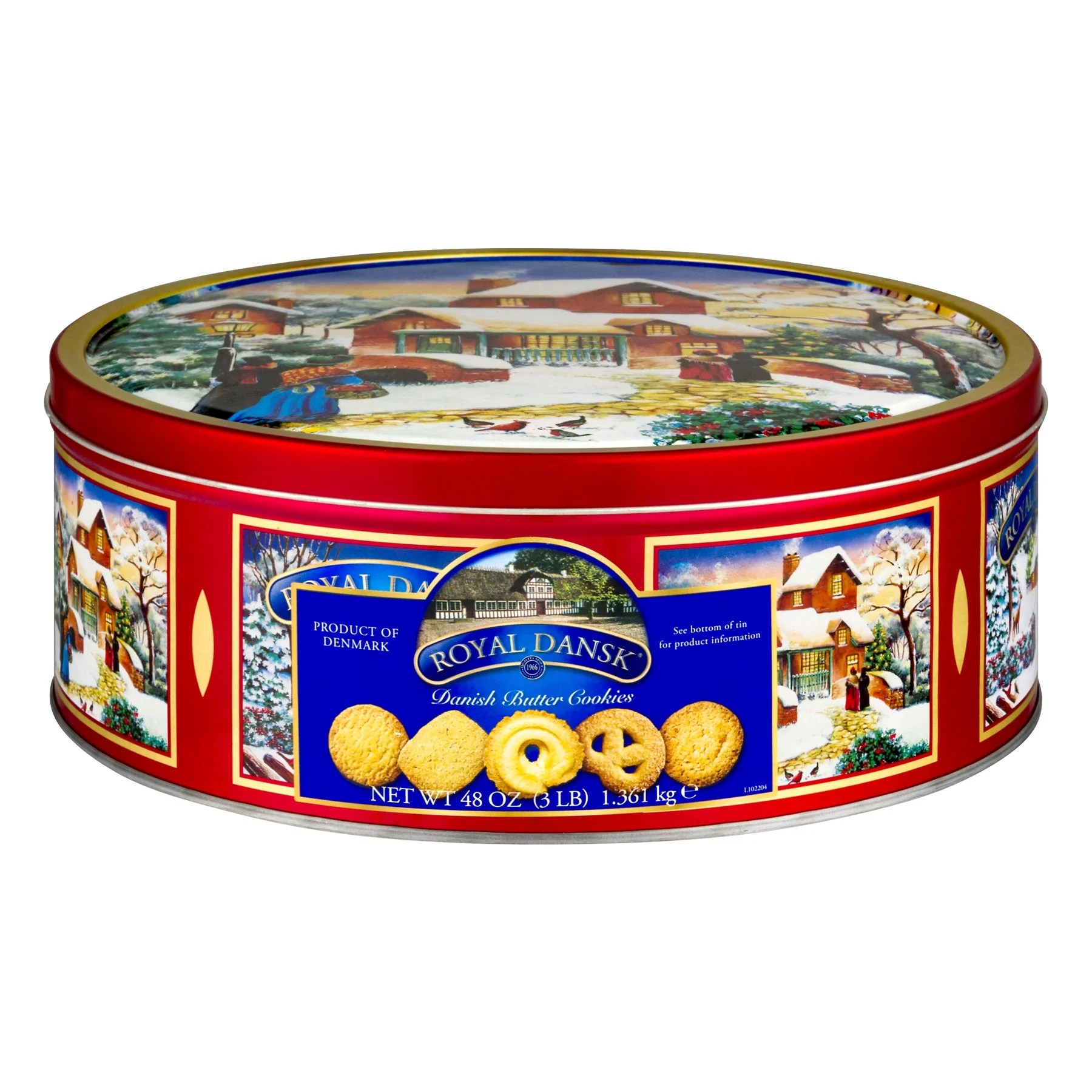 Royal Dansk Christmas Cookies Royal Dansk Danish Butter Cookies Holiday Gift, 48 Oz.
