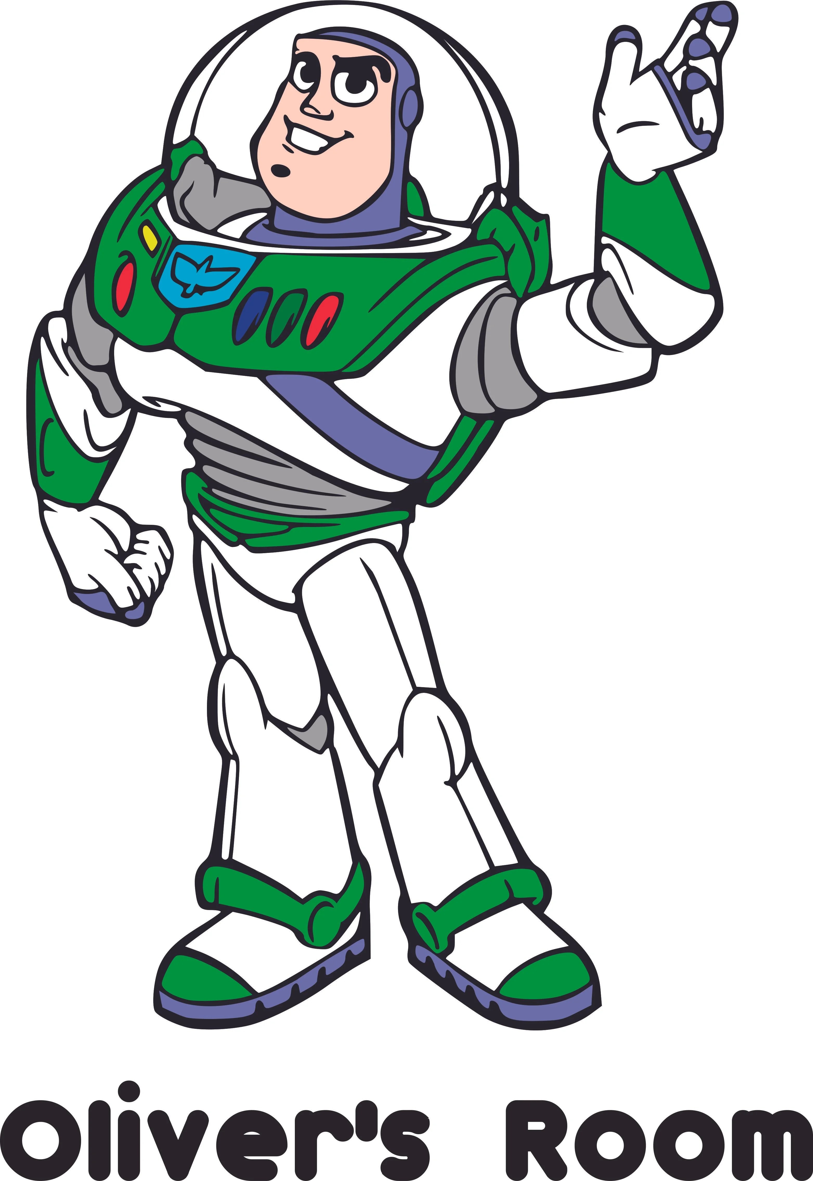 DISNEY BUZZ LIGHTYEAR TOY STORY VINYL WALL STICKER A4 320X220mm Same