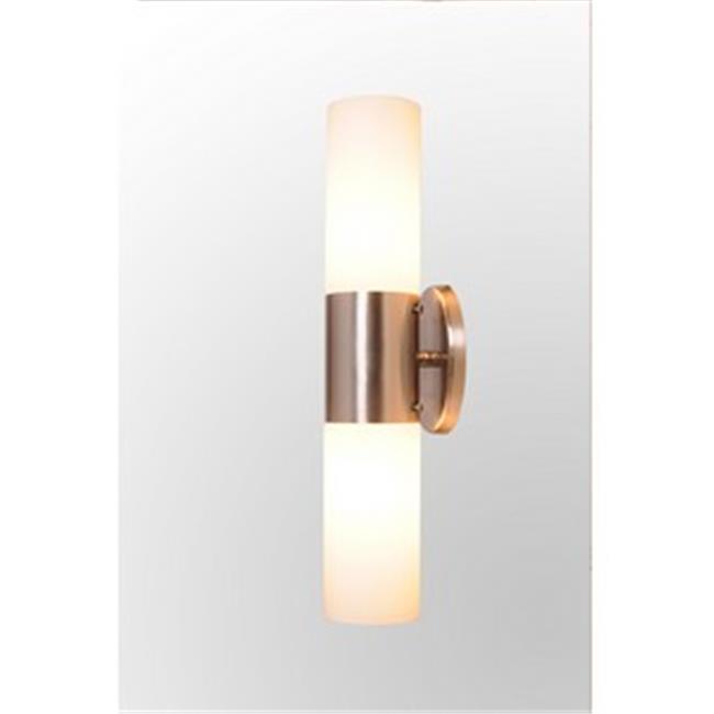 Eastport Indoor 2Light Bath Bar Fixture, Satin Nickel Finish
