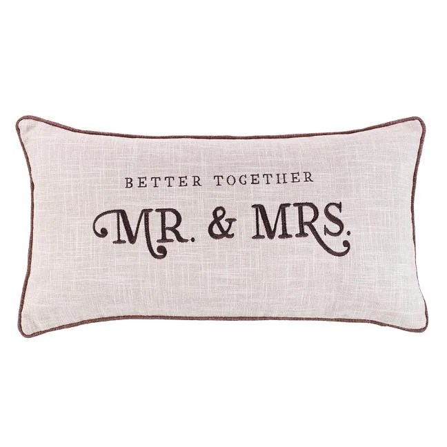Medium Oblong Pillow MR & Mrs Medium Oblong Pillow MR & Mrs (Other