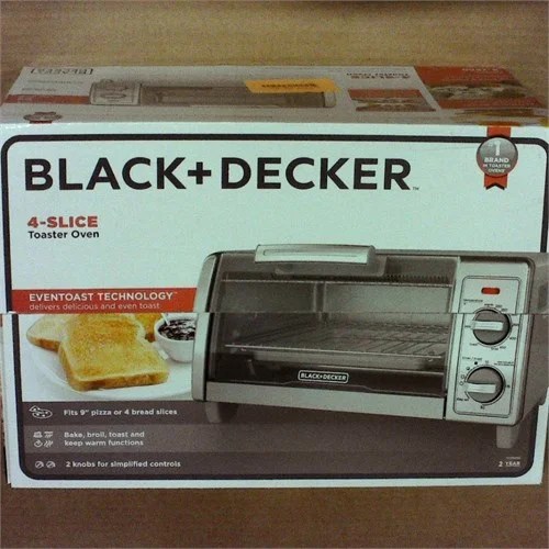Kitchen toasters & toaster ovens filter alphabetically: BLACK+DECKER TO1700SG 4 Slice Toaster Oven with Even Toast