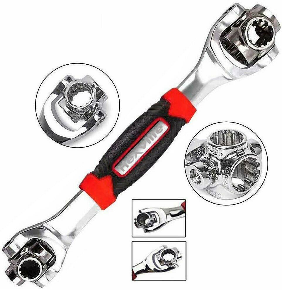 48 IN 1 360° MultiFunction Universal Wrench Handy Adjusted Tool Socket Spanner