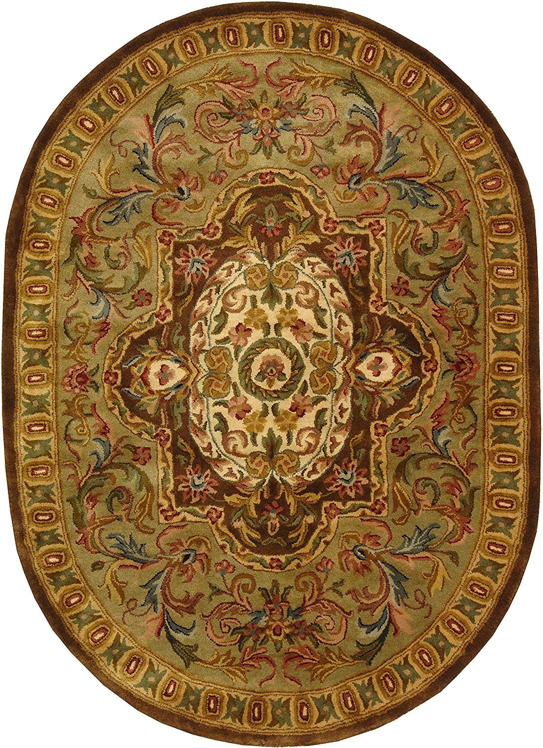 Safavieh Classic Collection CL220A Handmade Traditional Oriental Beige