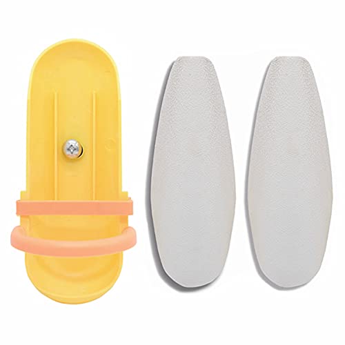 2 Pcs Large Cuttlebone for Birds Parrots, Cuddle Bones with Plastic Holder for Cockatiels