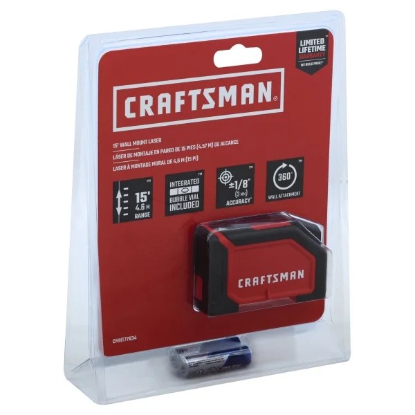 CRAFTSMAN Laser Level 10 foot Range CMHT77634 CRAFTSMAN Laser Level 10 foot Range CMHT77634