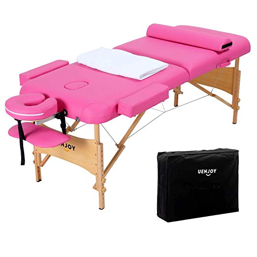 84"L Folding Massage Table Portable 2 Fold Massage Bed Deluxe Model