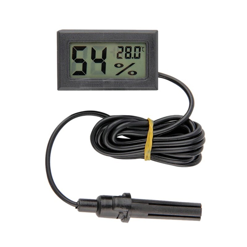Mini Digital Temperature Humidity Meter Gauge Thermometer Hygrometer LCD Degree Display with 1
