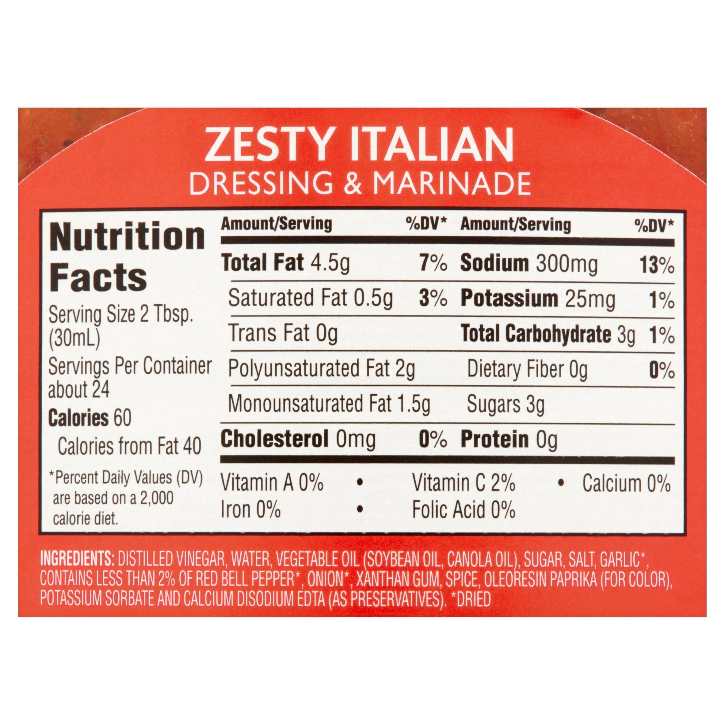 32 Italian Dressing Nutrition Label Labels For You