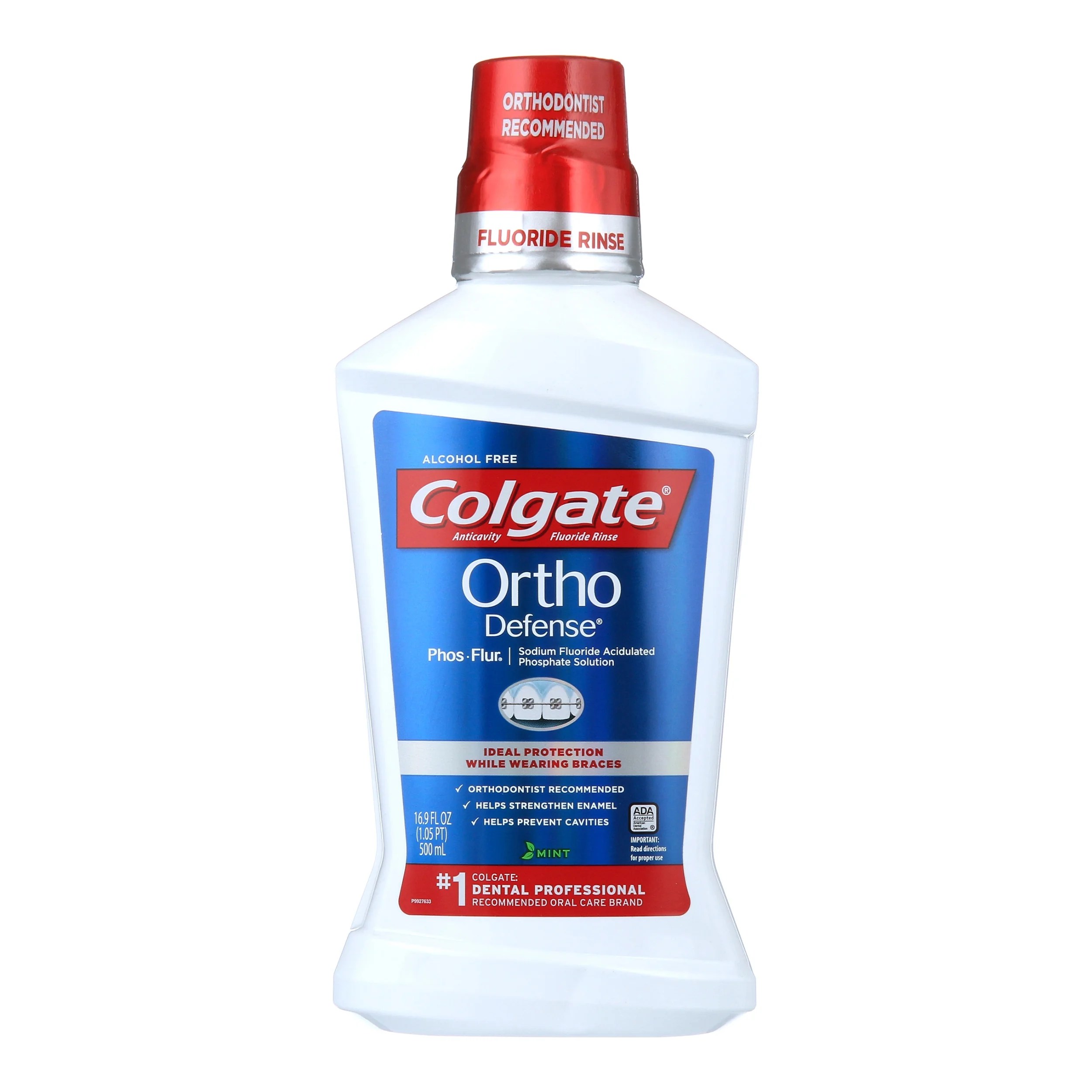 Colgate PhosFlur Ortho Defense, Mint 500mL, 16.9 fluid ounce