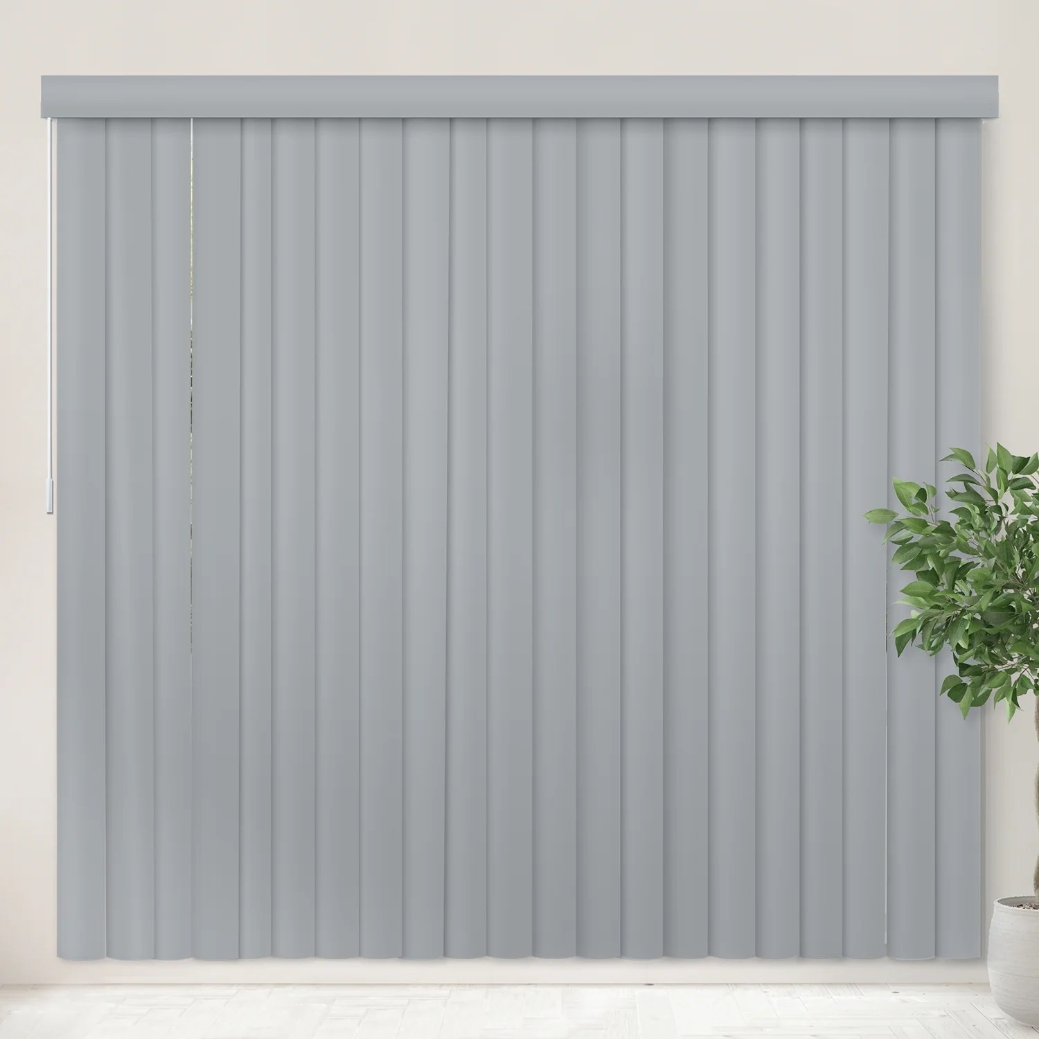 CHICOLOGY Cordless Vertical Blinds, Gray