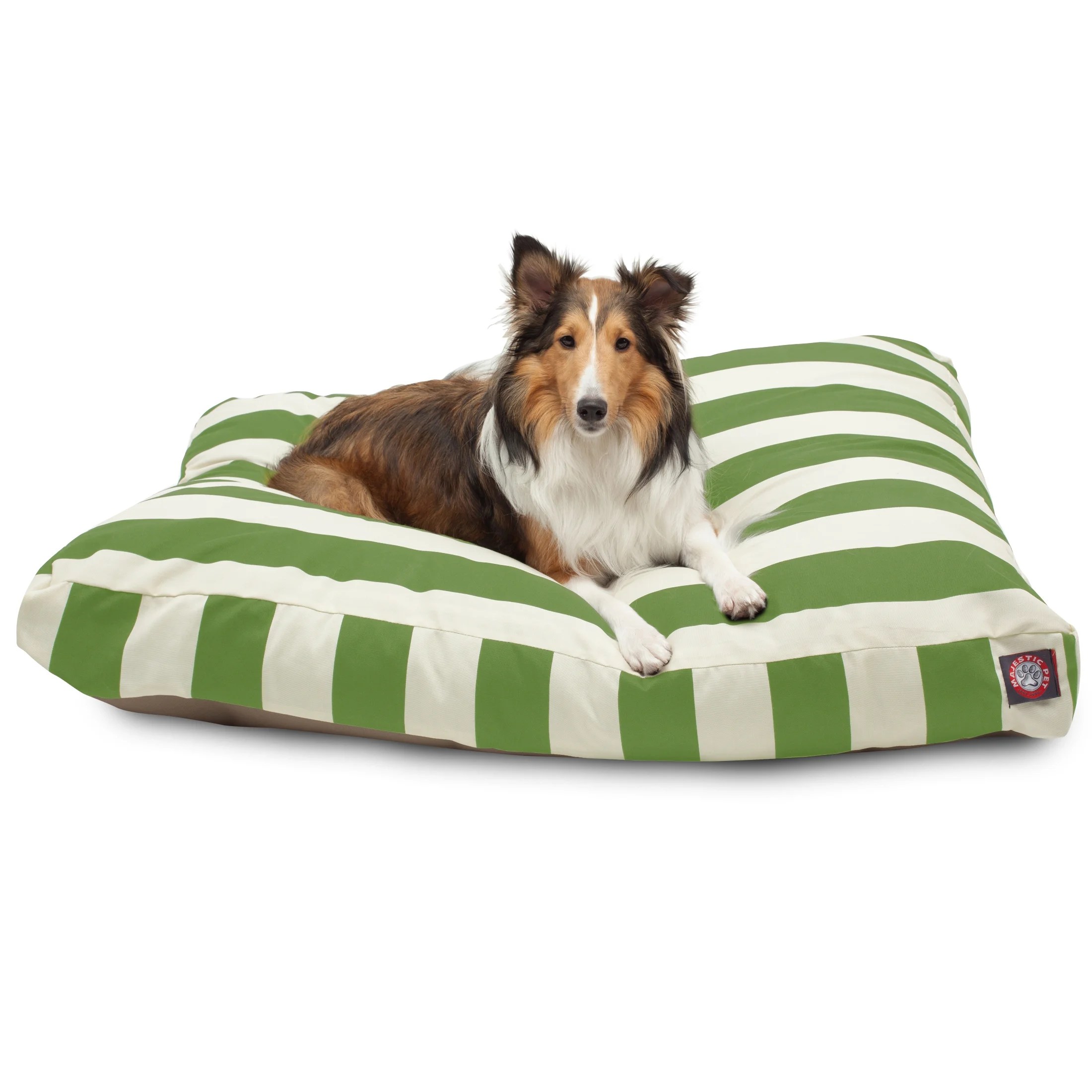 Majestic Pet Vertical Stripe Rectangle Dog Bed Treated