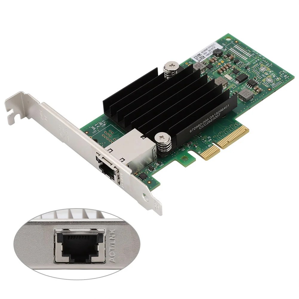 Domqga Network Adapter Card,For Intel X550T1 Main Control Chip