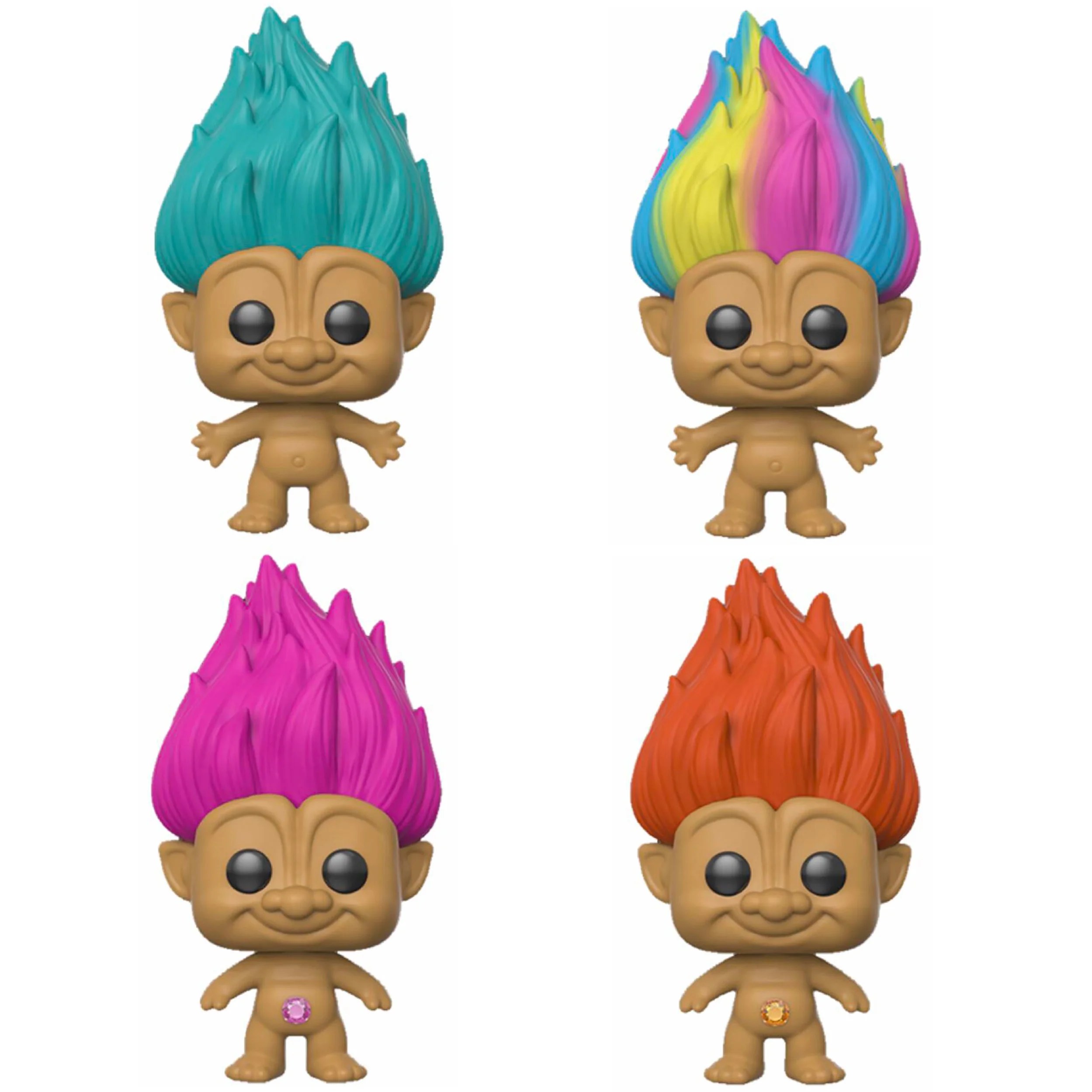 Funko POP! Trolls Good Luck Trolls Collectors Set 1 Teal Troll