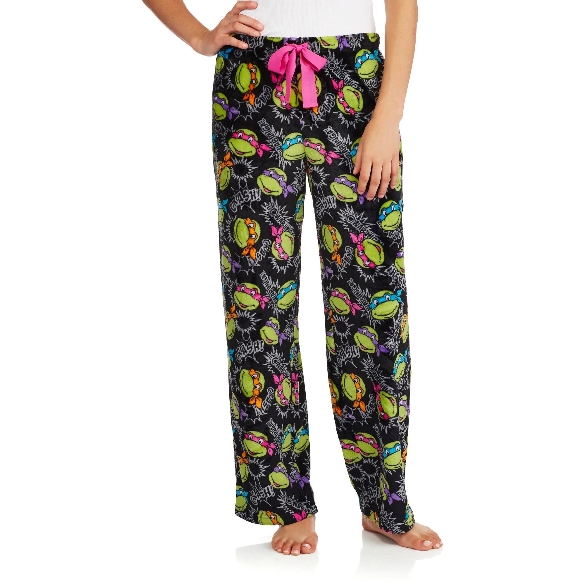 Teenage Munant Ninja Turtles Women's Pajama Super Minky Plush Fleece
