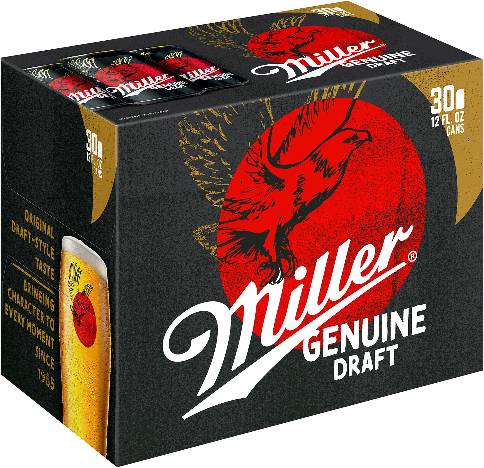 Miller Genuine Draft Beer, American Lager, 30 Pack Beer, 12 fl. oz