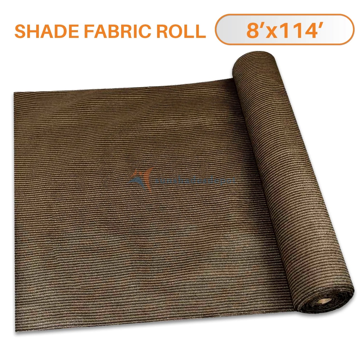 TANG Sunshades Depot 8'x114' Shade Cloth 180 GSM HDPE Brown Fabric Roll