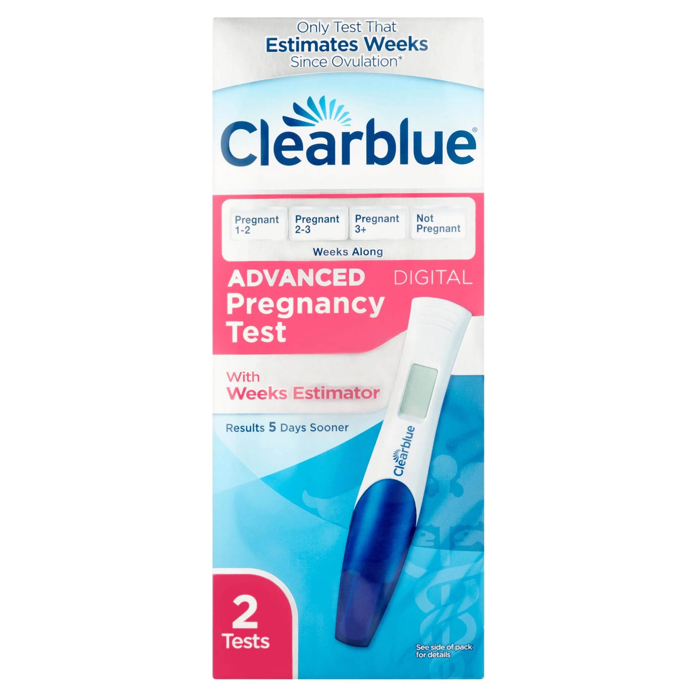 Clearblue Advanced Digital Pregnancy Test 2 Ea - Walmart.com