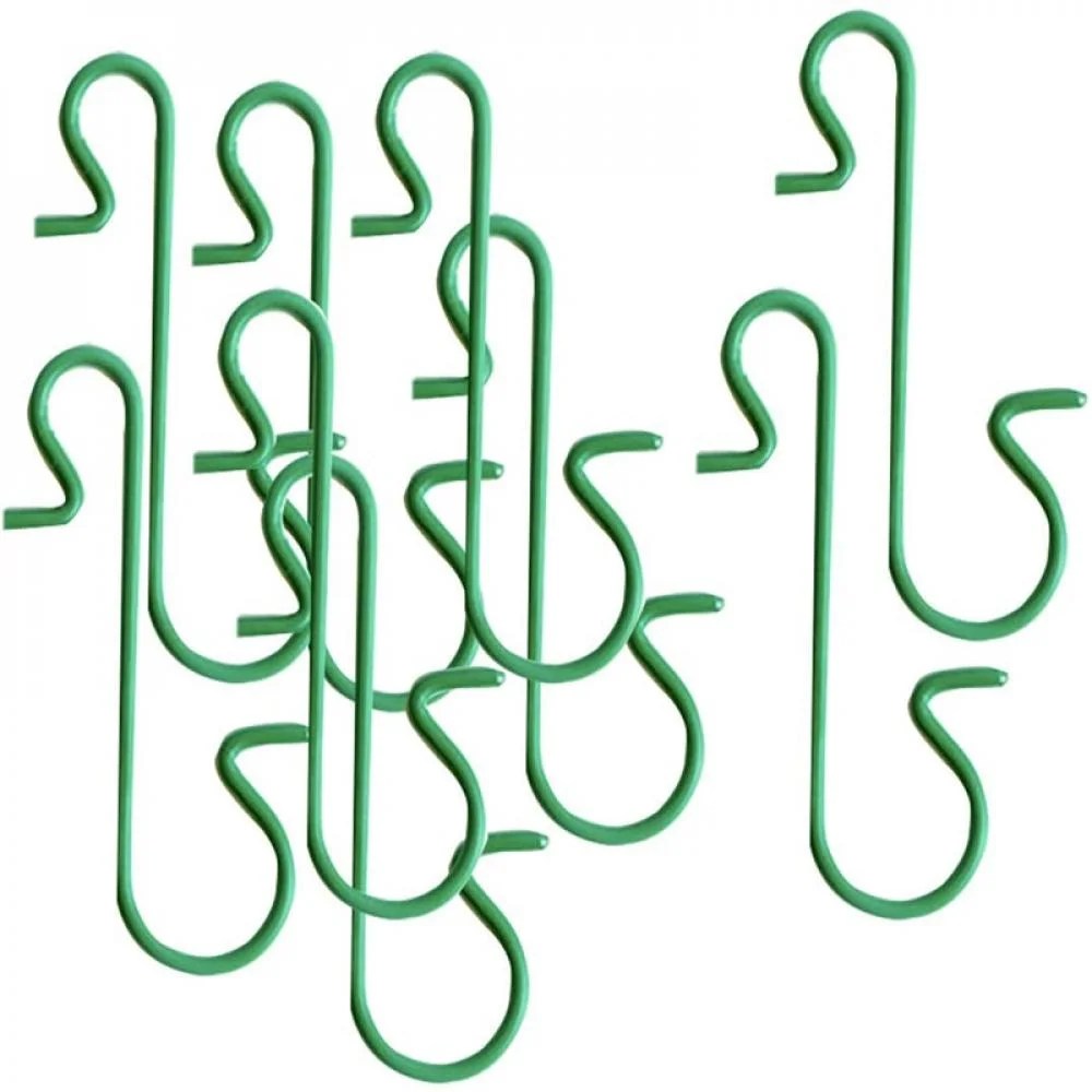 50 Pack Christmas Ornament Hooks Gold, Xmas Ornament Hangers Metal Wire