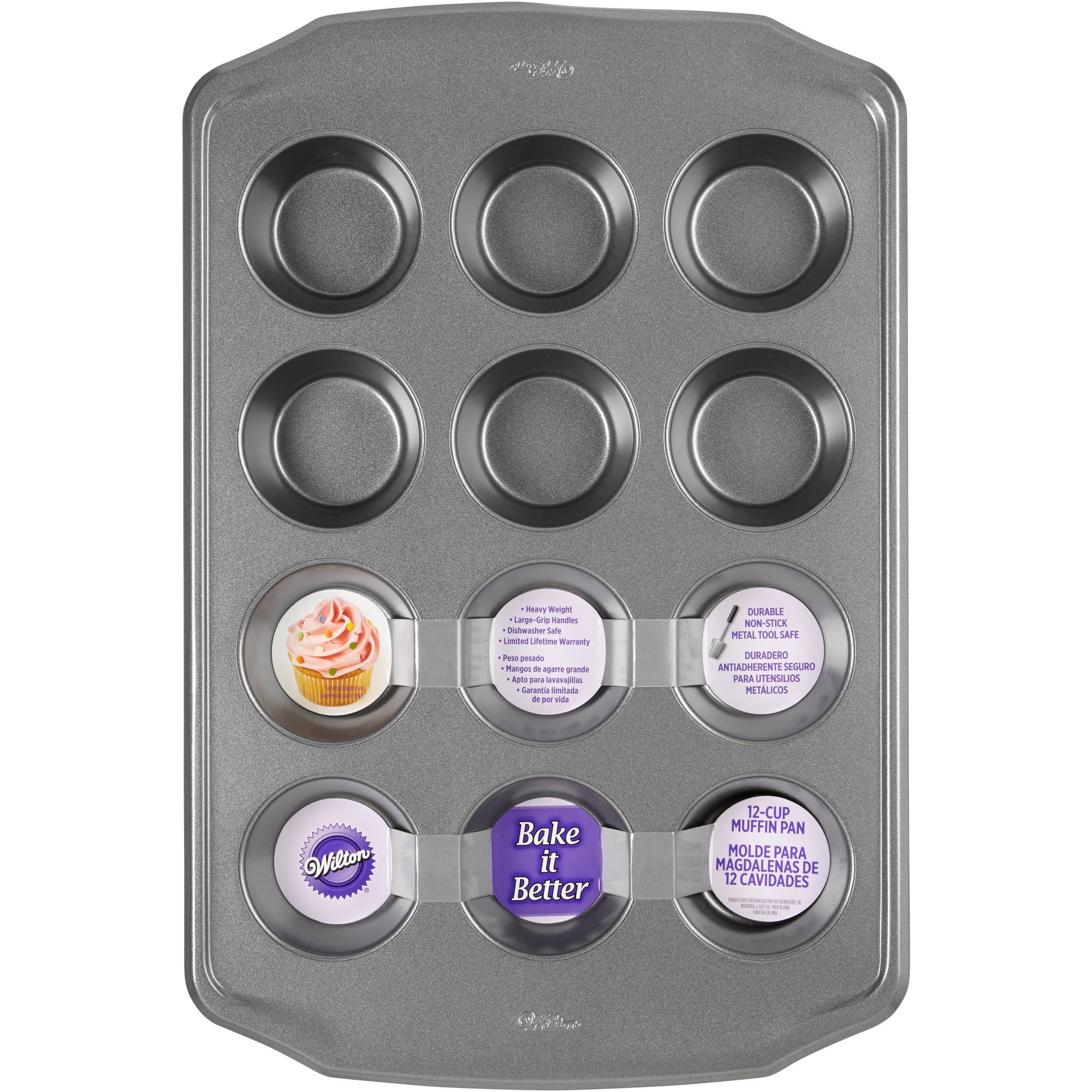 Wilton Bake It Better NonStick Muffin and Cupcake Pan, 12Cup