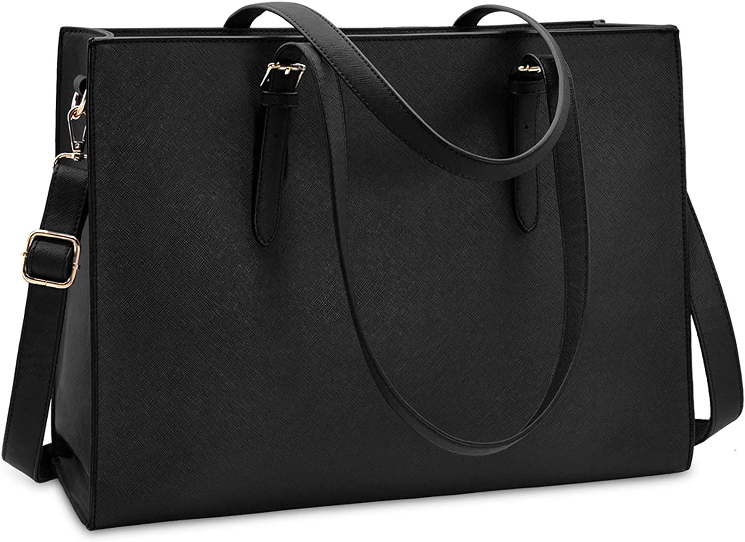 Laptop Bag for Women Waterproof Lightweight Leather 15.6 Inch Computer