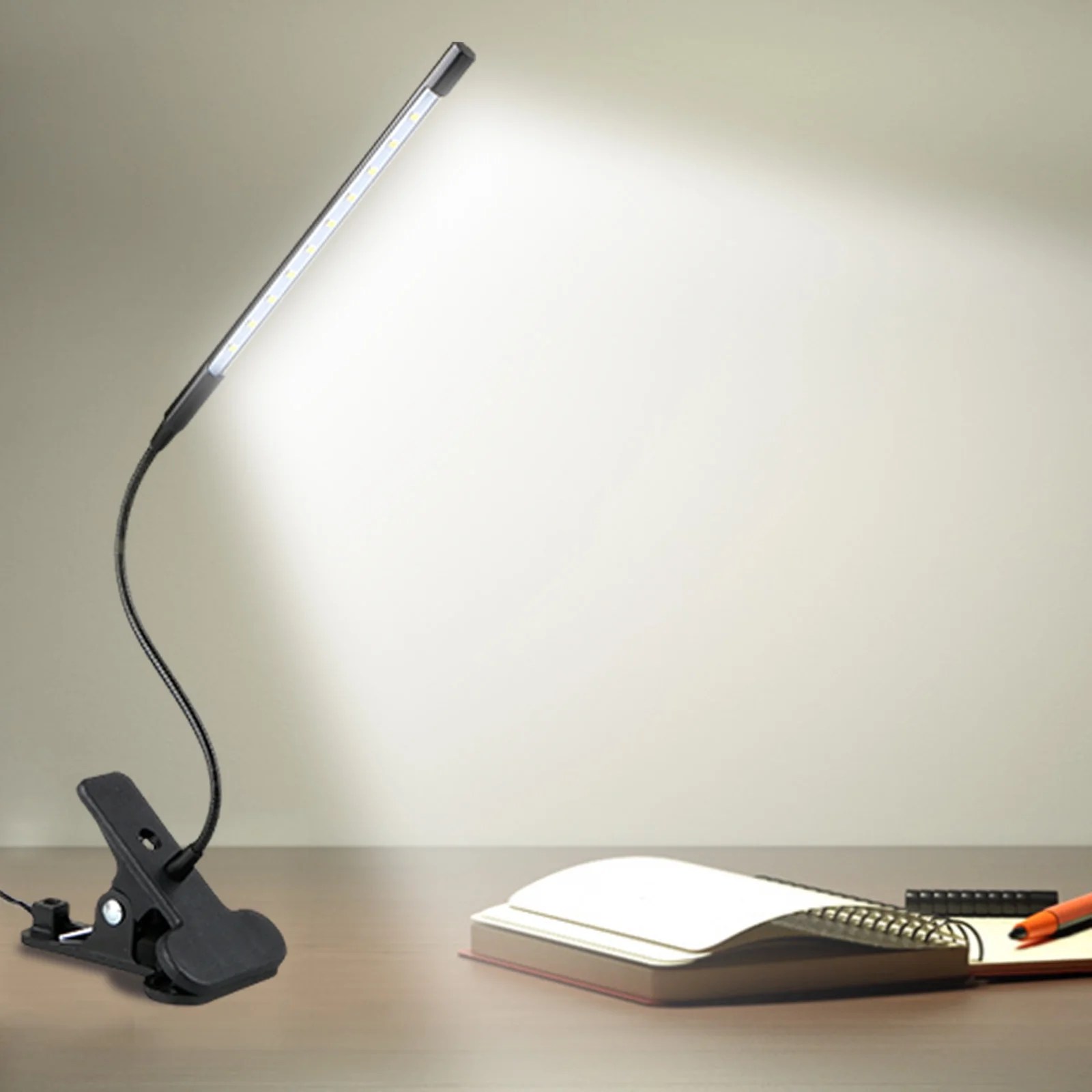 EEEkit USB Flexible Reading LED Book Light, Touching Clipon Reading